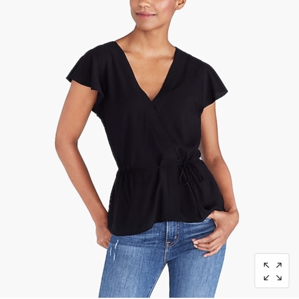 J by J. Crew Flutter Sleeve top